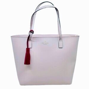 KATE SPADE~Wright Place Karla~EXTRA LARGE LEATHER TOTE SHOULDER BAG in Pale Pink